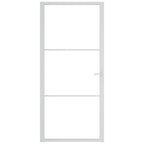 Vidaxl binnendeur 93x201,5 cm esg-glas en aluminium wit