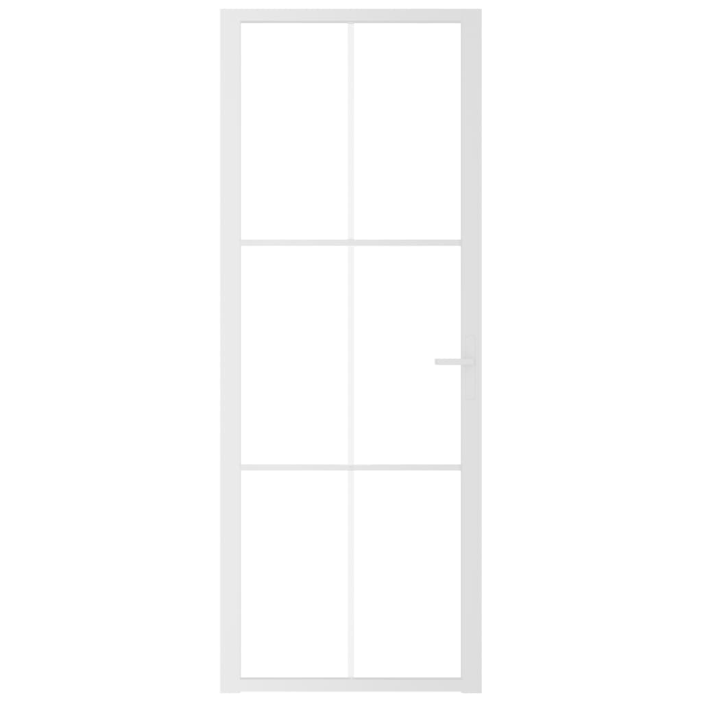 Vidaxl binnendeur 76x201,5 cm esg-glas en aluminium wit
