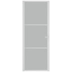 Vidaxl binnendeur 76x201,5 cm matglas en aluminium wit