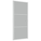 Vidaxl binnendeur 93x201,5 cm matglas en aluminium wit