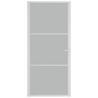 Vidaxl binnendeur 93x201,5 cm matglas en aluminium wit