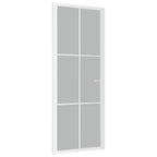 Vidaxl binnendeur 83x201,5 cm matglas en aluminium wit