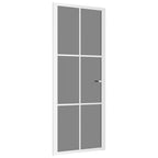 Vidaxl binnendeur 83x201,5 cm esg-glas en aluminium wit