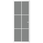 Vidaxl binnendeur 83x201,5 cm esg-glas en aluminium wit