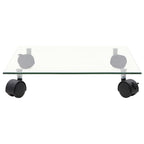 Vidaxl plantenrollers 4 st vierkant 35x35 cm gehard glas