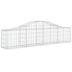 VidaXL Schanskorven 10 st gewelfd 200x30x40 60 cm gegalvaniseerd ijzer