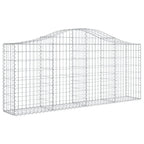 VidaXL Schanskorven 10 st gewelfd 200x30x80 100 cm ijzer
