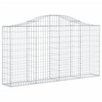 VidaXL Schanskorven 4 st gewelfd 200x30x100 120 cm ijzer