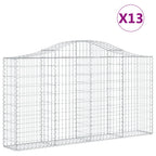 VidaXL Schanskorven 13 st gewelfd 200x30x100 120 cm ijzer