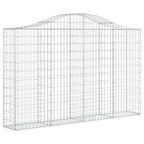 VidaXL Schanskorven 8 st gewelfd 200x30x120 140 cm ijzer