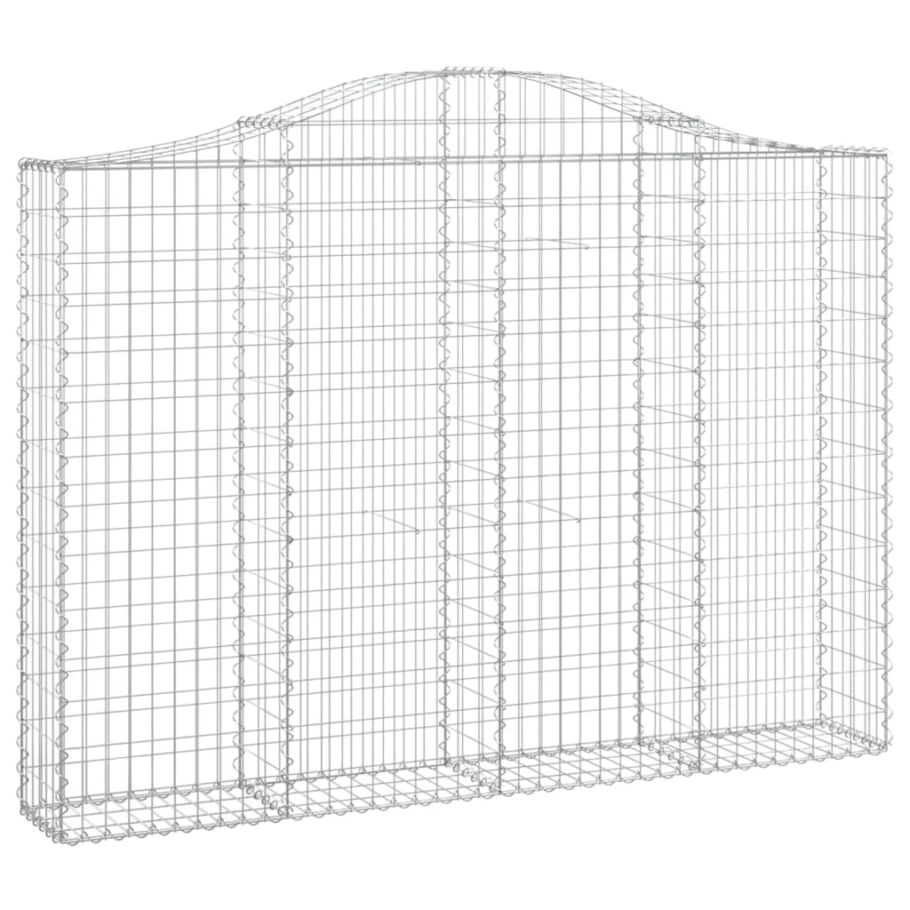 VidaXL Schanskorven 9 st gewelfd 200x30x140 160 cm ijzer