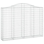 VidaXL Schanskorven 9 st gewelfd 200x30x140 160 cm ijzer
