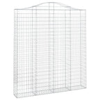 VidaXL Schanskorven 2 st gewelfd 200x30x220 240 cm ijzer