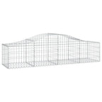 VidaXL Schanskorven 7 st gewelfd 200x50x40 60 cm gegalvaniseerd ijzer