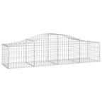VidaXL Schanskorven 11 st gewelfd 200x50x40 60 cm gegalvaniseerd ijzer