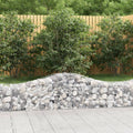 VidaXL Schanskorven 15 st gewelfd 200x50x40 60 cm gegalvaniseerd ijzer
