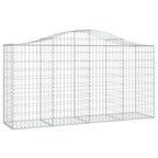 VidaXL Schanskorven 4 st gewelfd 200x50x100 120 cm ijzer