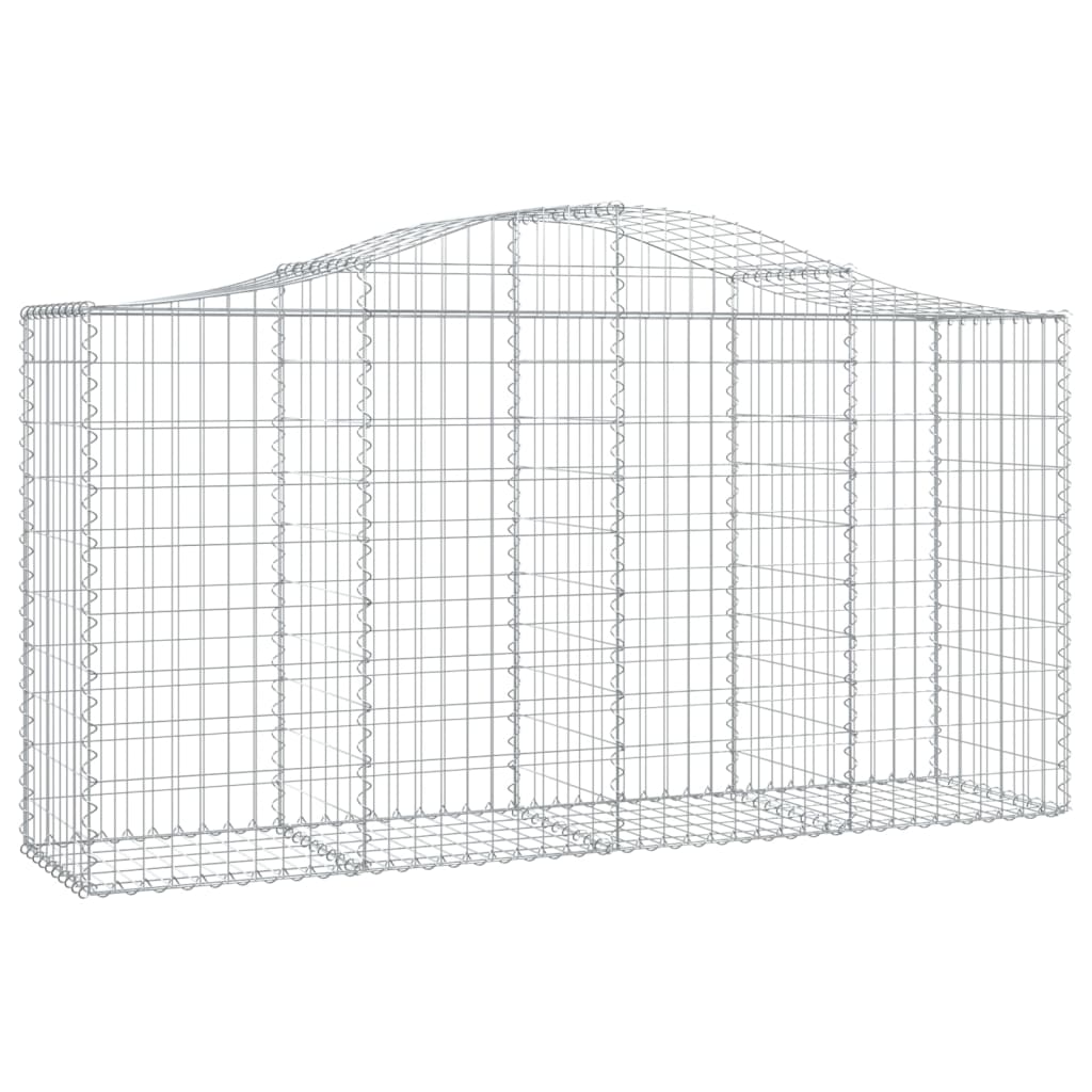 VidaXL Schanskorven 5 st gewelfd 200x50x100 120 cm ijzer