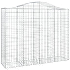 VidaXL Schanskorven 2 st gewelfd 200x50x160 180 cm ijzer