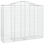 VidaXL Schanskorven 3 st gewelfd 200x50x160 180 cm ijzer