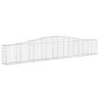 VidaXL Schanskorven 9 st gewelfd 400x30x60 80 cm ijzer
