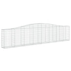 VidaXL Schanskorven 2 st gewelfd 400x30x80 100 cmg ijzer