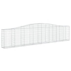 VidaXL Schanskorven 3 st gewelfd 400x30x80 100 cm ijzer