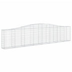 VidaXL Schanskorven 8 st gewelfd 400x30x80 100 cm ijzer