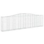 VidaXL Schanskorven 7 st gewelfd 400x30x100 120 cm ijzer
