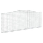 VidaXL Schanskorven 4 st gewelfd 400x30x140 160 cm ijzer