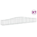 VidaXL Schanskorven 7 st gewelfd 400x50x40 60 cm ijzer