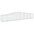 VidaXL Schanskorven 9 st gewelfd 400x50x60 80 cm gegalvaniseerd ijzer