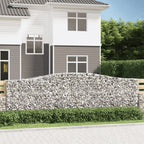 VidaXL Schanskorven 2 st gewelfd 400x50x120 140 cm ijzer