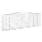 VidaXL Schanskorven 4 st gewelfd 400x50x120 140 cm ijzer