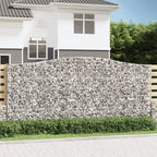 VidaXL Schanskorven 2 st gewelfd 400x50x180 200 cm ijzer