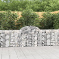 VidaXL Schanskorven 5 st gewelfd 200x30x80 100 cm gegalvaniseerd ijzer