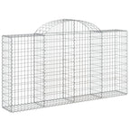 VidaXL Schanskorven 15 st gewelfd 200x30x100 120 cm ijzer