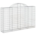 VidaXL Schanskorven 6 st gewelfd 200x30x120 140 cm ijzer