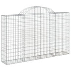 VidaXL Schanskorven 14 st gewelfd 200x30x120 140 cm ijzer