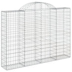 VidaXL Schanskorven 4 st gewelfd 200x30x140 160 cm ijzer