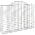 VidaXL Schanskorven 9 st gewelfd 200x30x140 160 cm ijzer