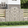 VidaXL Schanskorven 5 st gewelfd 200x30x160 180 cm ijzer