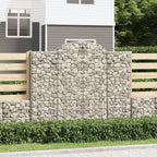 VidaXL Schanskorven 6 st gewelfd 200x30x160 180 cm ijzer