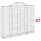 VidaXL Schanskorven 7 st gewelfd 200x30x160 180 cm ijzer