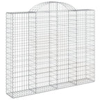 VidaXL Schanskorven 10 st gewelfd 200x30x160 180 cm ijzer