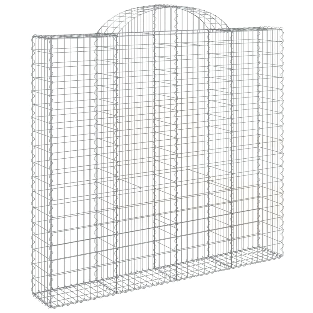 VidaXL Schanskorven 9 st gewelfd 200x30x180 200 cm ijzer
