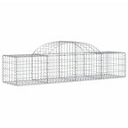 VidaXL Schanskorven 9 st gewelfd 200x50x40 60 cm gegalvaniseerd ijzer
