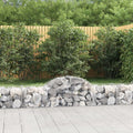 VidaXL Schanskorven 15 st gewelfd 200x50x40 60 cm gegalvaniseerd ijzer
