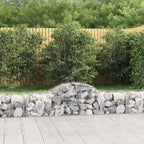 VidaXL Schanskorven 15 st gewelfd 200x50x40 60 cm gegalvaniseerd ijzer