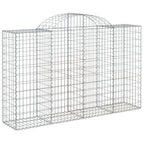 VidaXL Schanskorven 12 st gewelfd 200x50x120 140 cm ijzer